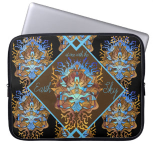 Housse Pour Ordinateur Portable La Terre et le Ciel Mandala