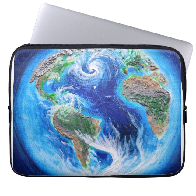 Housse Pour Ordinateur Portable La Terre, la planète bleue (Devant)
