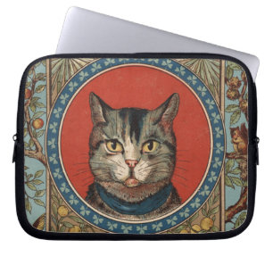 Housse Pour Ordinateur Portable La vie de chat vintage pour chat classique victori