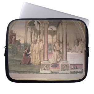 Housse Pour Ordinateur Portable La vie de St Benoît (fresque) (détail) 3