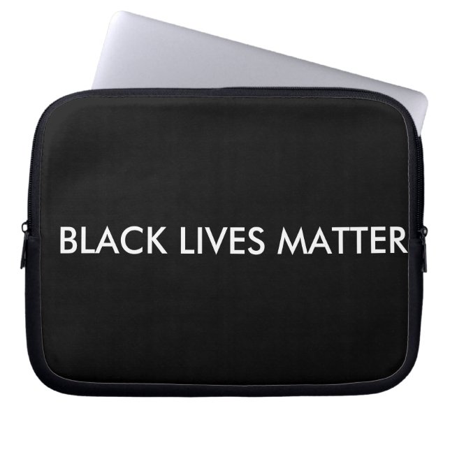Housse Pour Ordinateur Portable La vie noire importe (Devant)