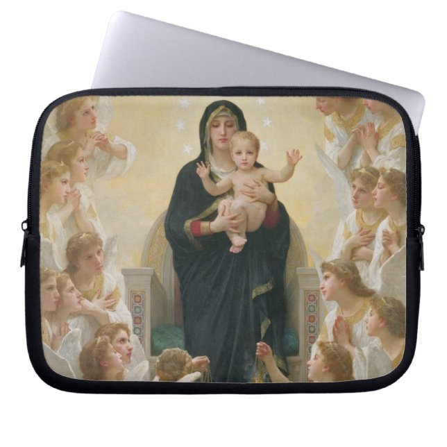 Housse Pour Ordinateur Portable La Vierge avec Angels, 1900 (Devant)