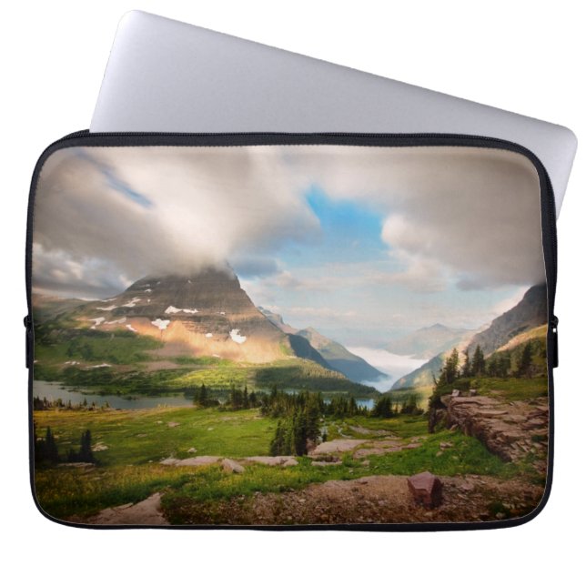 Housse Pour Ordinateur Portable Lac alpin nuageux mountains | (Devant)