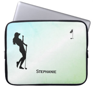 Housse Pour Ordinateur Portable Ladies Golf Green Personal