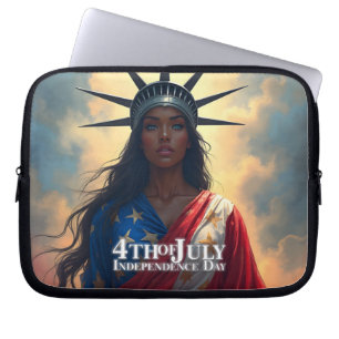Housse Pour Ordinateur Portable Lady Liberty réinventée - Un nouveau visage de la 