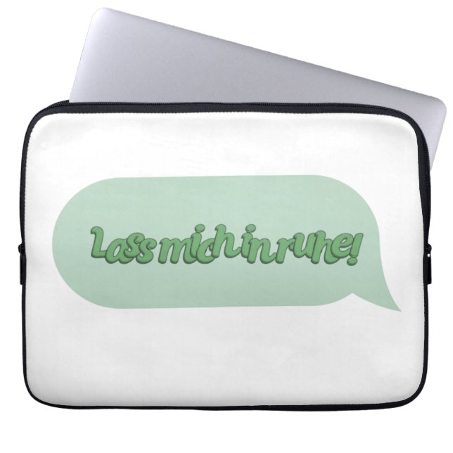 Housse Pour Ordinateur Portable Laisse-moi tranquille ! (Devant)