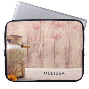 Housse Pour Ordinateur Portable Lait rustique peut style rustique sur bois