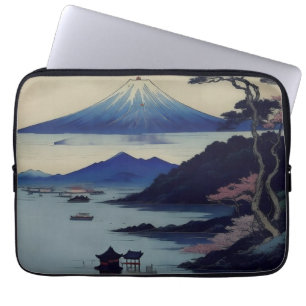 Housse Pour Ordinateur Portable Lake, Pine and Mountain - Japan