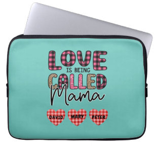 Housse Pour Ordinateur Portable L'amour est appelé maman, personnalisable maman ca