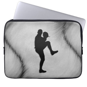 Housse Pour Ordinateur Portable Lanceur de joueur de baseball en enroulement