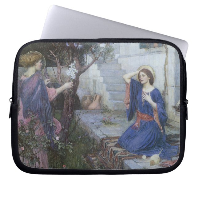 Housse Pour Ordinateur Portable L'Annonciation par John William Waterhouse (Devant)