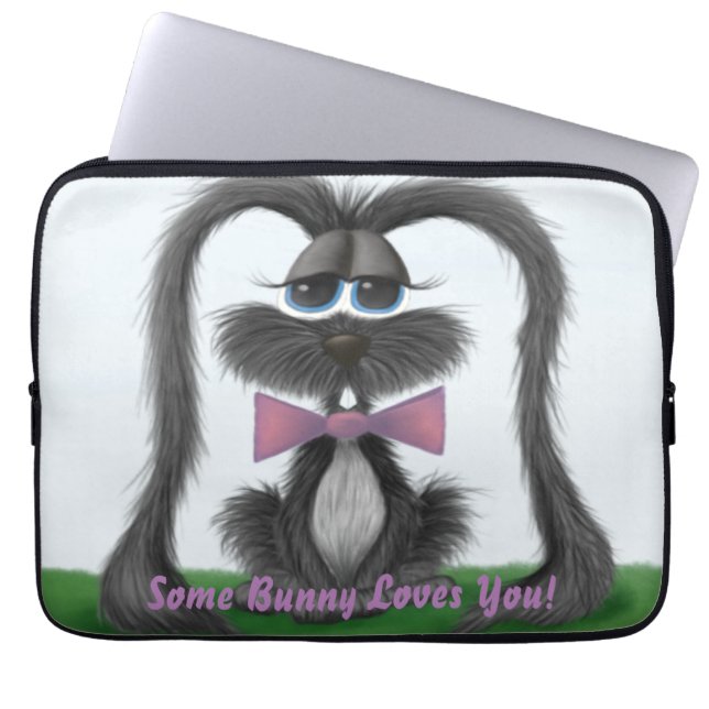 Housse Pour Ordinateur Portable Lapin adorable Lapin lapin (Devant)