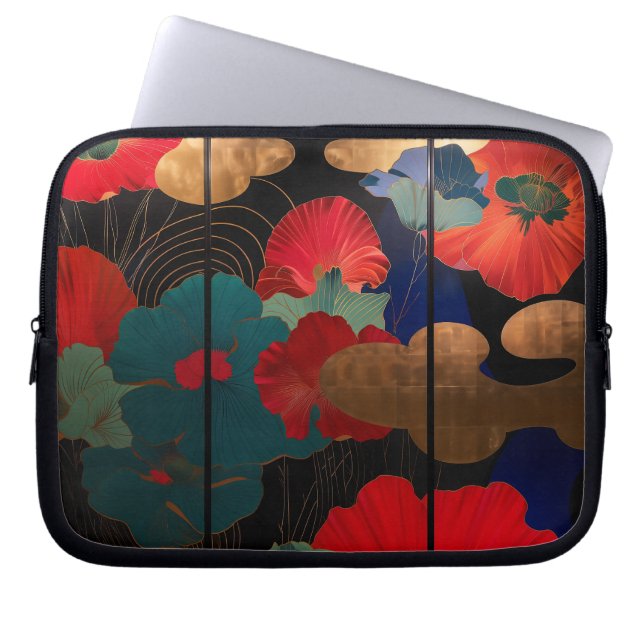 Housse Pour Ordinateur Portable laptop case Japanese style flower (Devant)