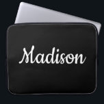 Housse Pour Ordinateur Portable Laptop Sleeve Black<br><div class="desc">Something for everyone offers customized personalized laptop sleeve. This uniquely designed laptop sleeve is appealing and attractive. While you are here already you may want to view other related bathroom items such as, shower curtain liners, soap dispensers, bath mats, bath sets, colorful children’s shower curtains, bath scales, man cave shower...</div>