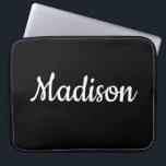 Housse Pour Ordinateur Portable Laptop Sleeve Black<br><div class="desc">Something for everyone offers customized personalized laptop sleeve. This uniquely designed laptop sleeve is appealing and attractive. While you are here already you may want to view other related bathroom items such as, shower curtain liners, soap dispensers, bath mats, bath sets, colorful children’s shower curtains, bath scales, man cave shower...</div>