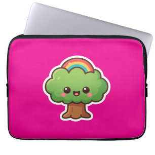 Housse Pour Ordinateur Portable L'arbre convivial Kawaii