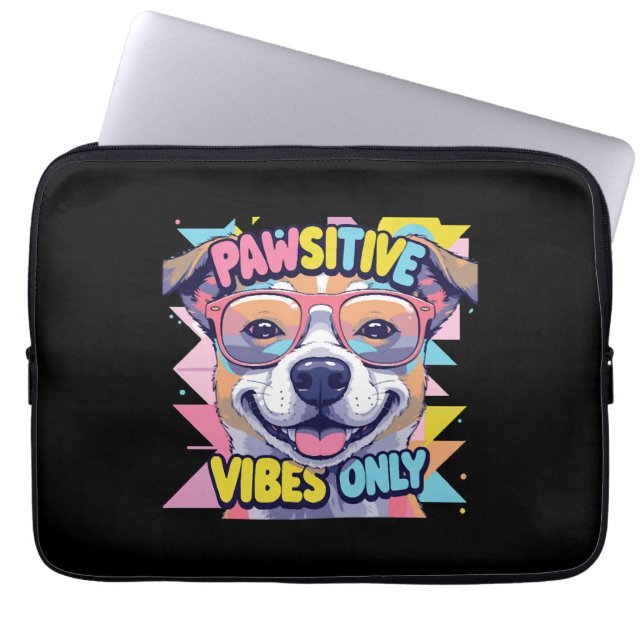 Housse Pour Ordinateur Portable L'art chiot franco-bulgare (Devant)