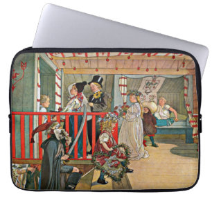 Housse Pour Ordinateur Portable L'art de Carl Larsson : Une journée de célébration