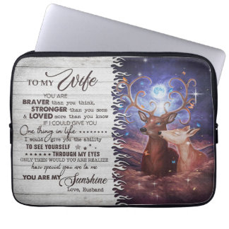 Housse Pour Ordinateur Portable L'Art De La Femme À Ma Femme Braver Aimé