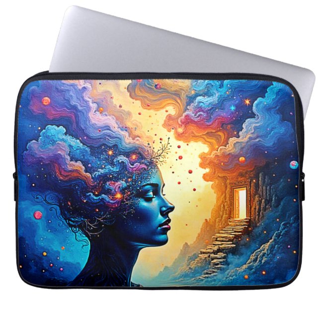Housse Pour Ordinateur Portable L'art de l'esprit cosmique (Devant)