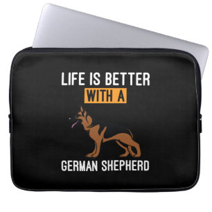 Housse Pour Ordinateur Portable L'Art Du Beekeeper Avec Un Berger Allemand