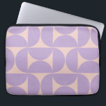 Housse Pour Ordinateur Portable Lavande Motif moderne du milieu du siècle<br><div class="desc">Retro Motif moderne du milieu du siècle - Formes géométriques Abstraites - Motif minimaliste en lavande / violet / lilas et beige.</div>