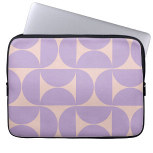 Housse Pour Ordinateur Portable Lavande Motif moderne du milieu du siècle