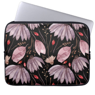 Housse Pour Ordinateur Portable Lavender Lotus Flowers Laptop Electronics Sleeve