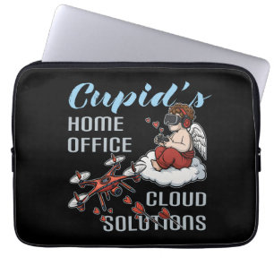 Housse Pour Ordinateur Portable Le bureau à domicile de Cupidon, drone Saint-Valen