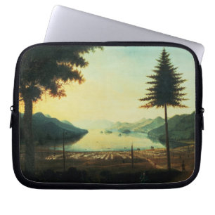Housse Pour Ordinateur Portable Le campement au lac George, New York, 1759 (huile