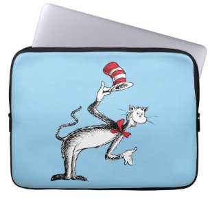 Housse Pour Ordinateur Portable Le Chat dans le Chapeau prend un bain de foule