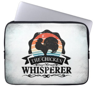 Housse Pour Ordinateur Portable Le Chuchoteur de Poulets Drôle