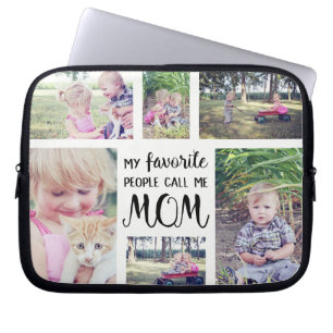 Housse Pour Ordinateur Portable Le collage de photo de maman mes personnes