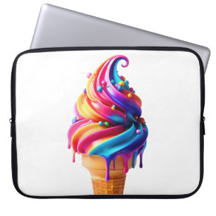 Housse Pour Ordinateur Portable Le cône de glace classique de SlipperyJoe's vibran