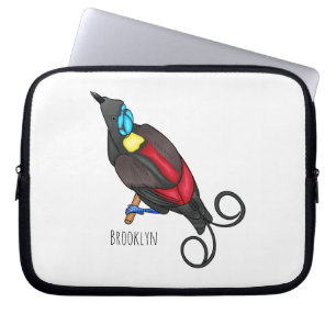 Housse Pour Ordinateur Portable Le dessin animé oiseau de paradis de Wilson