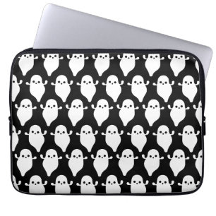 Housse Pour Ordinateur Portable Le fantôme de Halloween huent huent l'art de moti