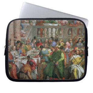 Housse Pour Ordinateur Portable Le festin de mariage chez Cana, détail de régale