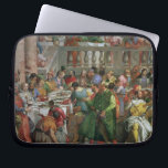 Housse Pour Ordinateur Portable Le festin de mariage chez Cana, détail de régaler<br><div class="desc">Image : 99619 le festin de mariage chez Cana,  détail de table régalante avec l'homme dans une robe longue et un nain verts avec un perroquet,  c.1562 (huile sur toile) (détail de 94932). Veronese,  (Paolo Caliari) (1528-88). Louvre,  Paris,  France,  Peter Willi.  Art,  beaux-arts.</div>
