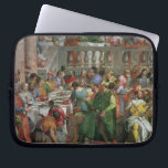 Housse Pour Ordinateur Portable Le festin de mariage chez Cana, détail de régaler<br><div class="desc">Image : 99619 le festin de mariage chez Cana,  détail de table régalante avec l'homme dans une robe longue et un nain verts avec un perroquet,  c.1562 (huile sur toile) (détail de 94932). Veronese,  (Paolo Caliari) (1528-88). Louvre,  Paris,  France,  Peter Willi.  Art,  beaux-arts.</div>