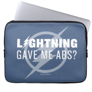 Housse Pour Ordinateur Portable Le Flash "La foudre m'a donné des abs ?"