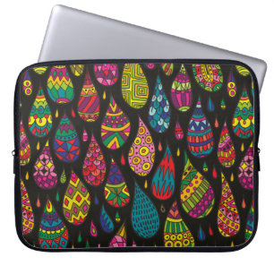 Housse Pour Ordinateur Portable Le motif décoratif laisse tomber l'arrière - pla