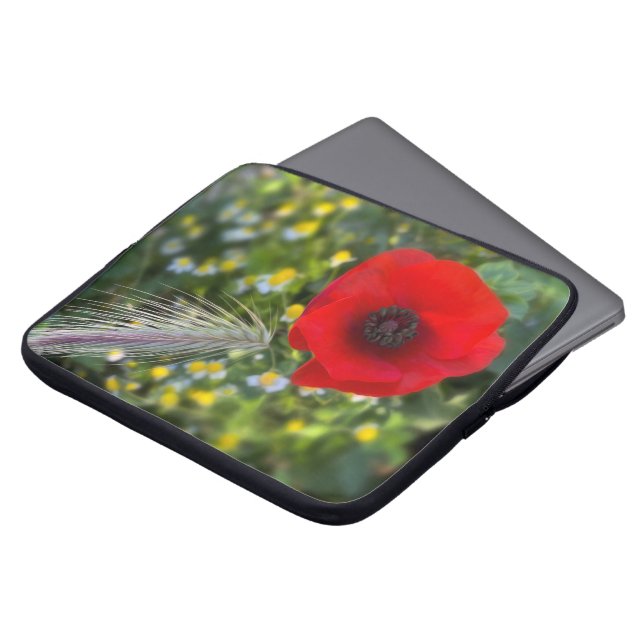 Housse Pour Ordinateur Portable Le pavot rouge (Devant haut)