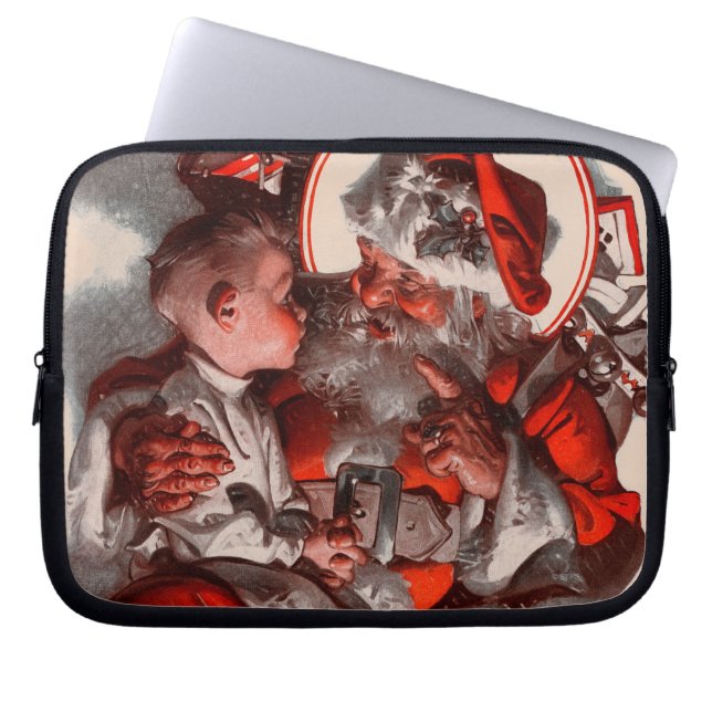 Housse Pour Ordinateur Portable Le recouvrement de Père Noël (Devant)