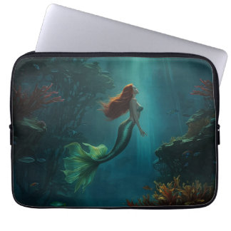 Housse Pour Ordinateur Portable Le rêve d'Imaginaire de Mermaid Scène sous-marine