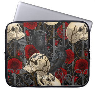 Housse Pour Ordinateur Portable Le secret de Raven. Illustration gothique sombre e