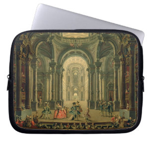 Housse Pour Ordinateur Portable Le Teatro Reale à Turin (huile sur la toile)