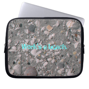 Housse Pour Ordinateur Portable Le travail est une plage.