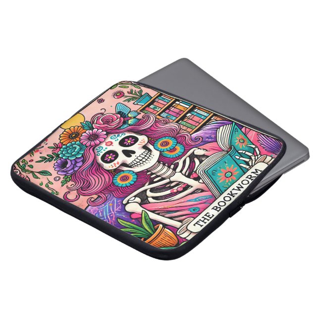 Housse Pour Ordinateur Portable Le ver de livre (Devant haut)