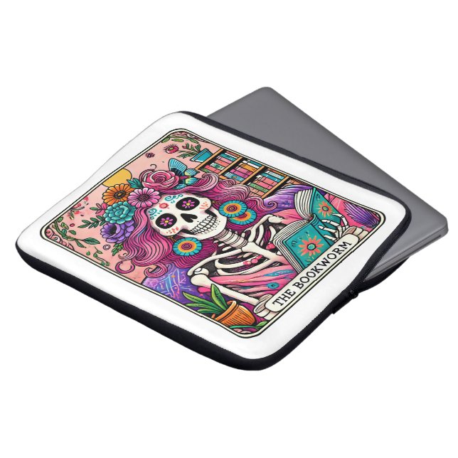 Housse Pour Ordinateur Portable Le ver de livre (Devant haut)