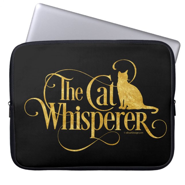 Housse Pour Ordinateur Portable Le Whisperer de chat (Devant)